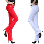 new candy color Women Jeans Long stretch Slim Fit jeans