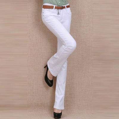 new candy color Women Jeans Long stretch Slim Fit jeans