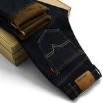 Mens  Warm Jeans High Quality Famous Brand Autumn Winter Jeans