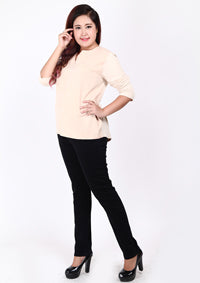 plus size jeans blue color casual denim pants